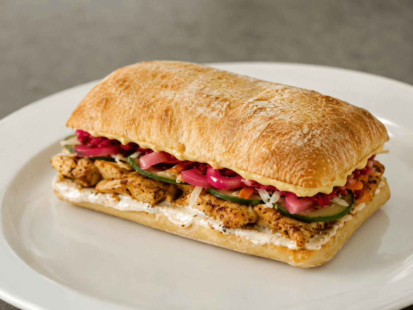 A travel-inspired sandwich at UR CUP, developed in the Delhi test kitchen