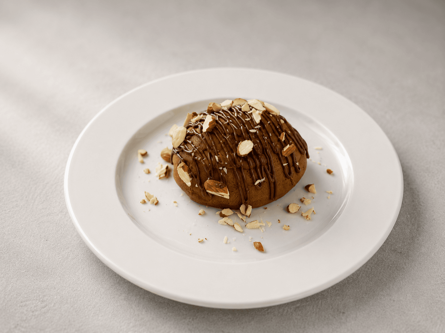 Coffee Bun — Nutella & Almonds